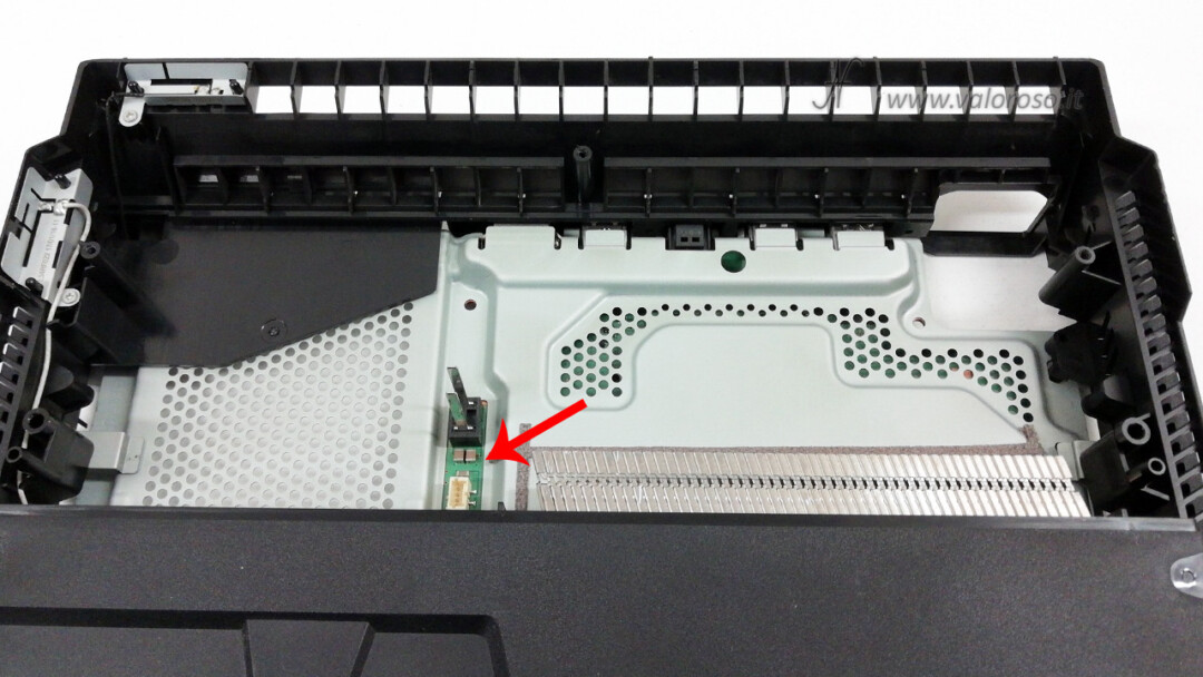 Reassemble mount install PSU power supply Sony PlayStation 4 Pro, PS4 Pro, Play Station, Playstation4, connector slats