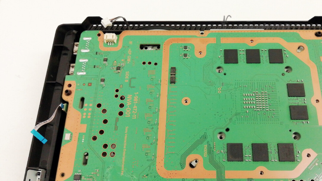 Reassemble Sony PlayStation 4 Pro, PS4 Pro, Play Station, Playstation4 motherboard, pull out all connector cables