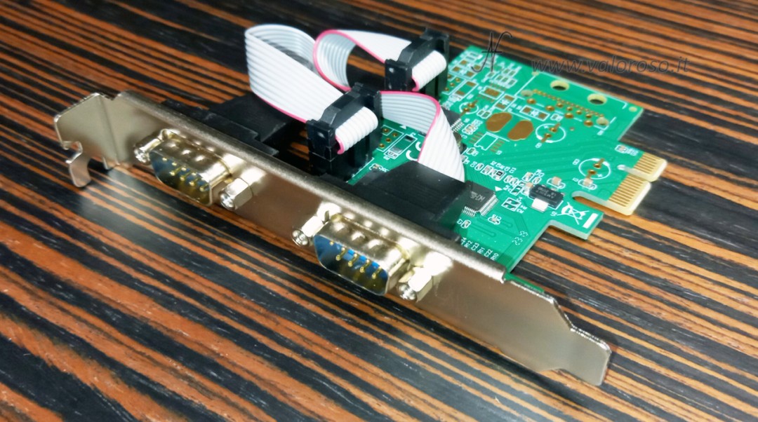 RS232 COM PCI-E Serial Card Compatible with Windows 10, COM1, COM2, 9-Pin Serial for Modern Computers