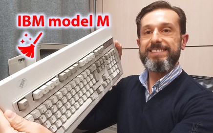 Disassembling and cleaning IBM model M buckling spring mechanical keyboard, article cover