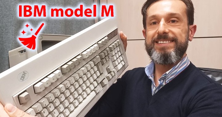 Disassembling and cleaning IBM model M buckling spring mechanical keyboard, article cover