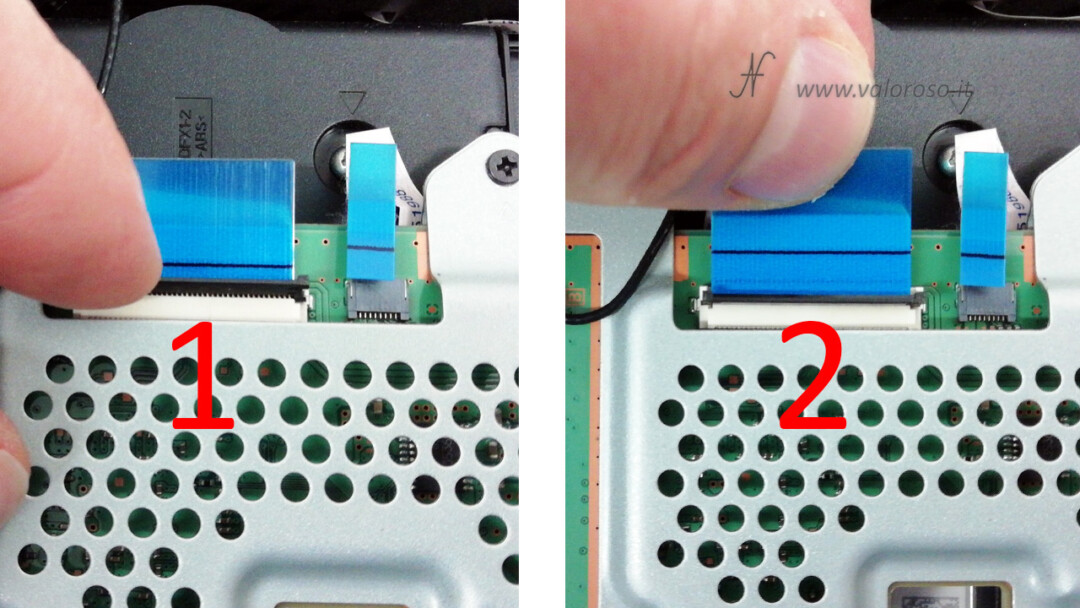 Disassemble Sony PlayStation 4 Pro, PS4 Pro, Play Station, Playstation4, disconnect connector from motherboard