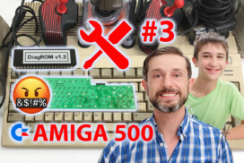 Replacement membrane keyboard Amiga 500 and DiagROM, repair repair fix