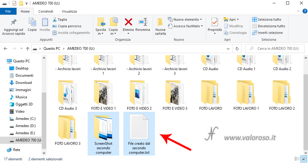 Spazio di Archiviazione, Windows 10, spostamento hard disk da altro computer, copia file