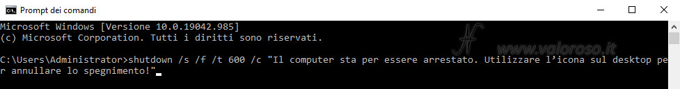 Automatically turn off the PC Windows 10 set time, shutdown /s /f /t /c -s -f -t -c