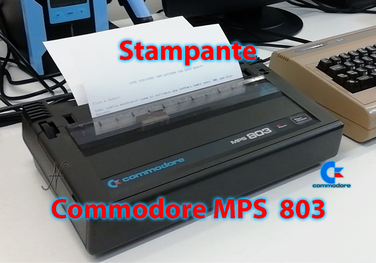 Commodore MPS 803 printer, cleaning - Amedeo Valoroso