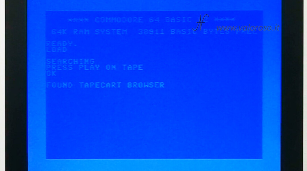 TapeCart SD load found tapecart browser
