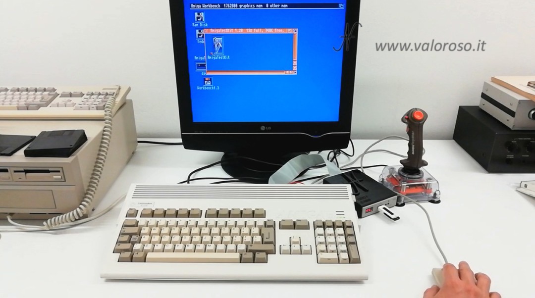 Test Commodore Amiga 1200, come avviare AmigaTestKit da finestra nel WorkBench