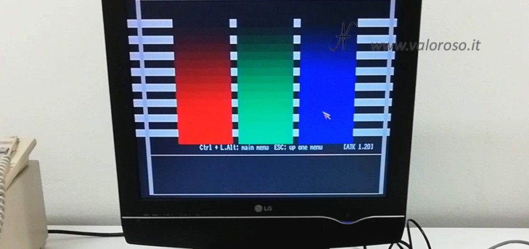 Test video RGB Commodore Amiga 1200, CBM A1200, AmigaTestKit