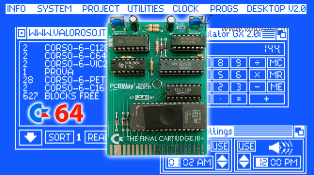 The Final Cartridge III+ 3 FinalCartridge Commodore 64 C64 desktop os sistema operativo windows finestre