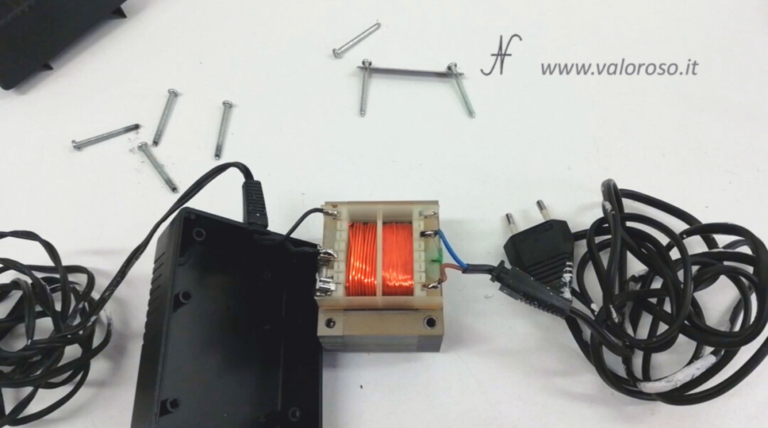 Disassembled internal floppy disk drive power supply transformer Atari 1050