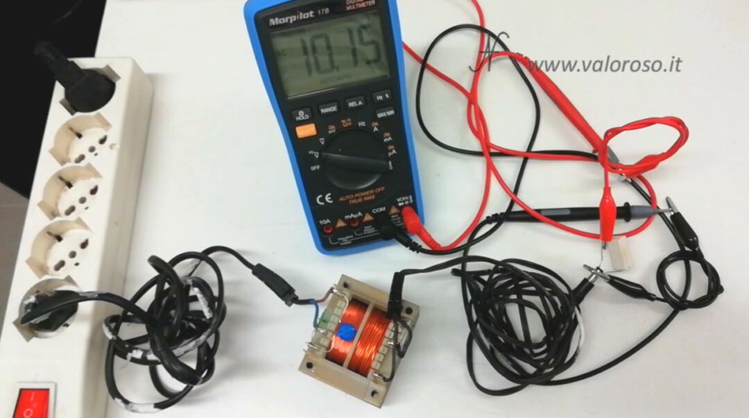 Vintage computer transformer, output voltage test under load resistance resistor absorption