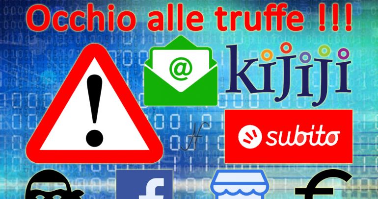 Truffa Subito Kijiji Facebook Marketplace, eMail, banche, phishing, malware, ransomware, come proteggersi, evitare, attenzione