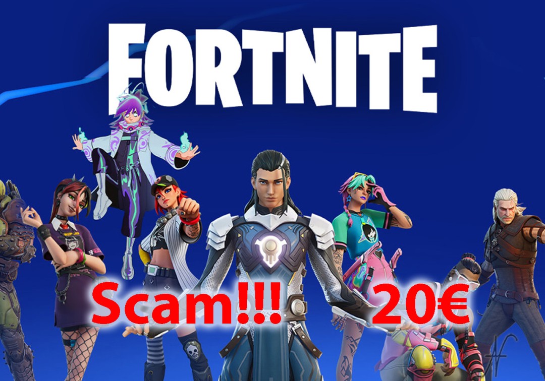 Truffa vendita account Fortnite, copertina