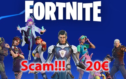 Fortnite account sale scam, cover