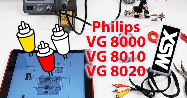 Tutorial build composite audio video cable for Philips MSX VG 8020 VG 8010 VG 8000, VG8020 VG8010 VG8000, How to build an audio/video cable for MSX Philips VG 8000, VG 8010 and VG 8020