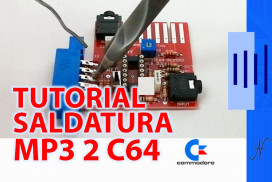 PCB soldering tutorial, MP32C64 Commodore 64, solder PCB soldering iron