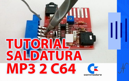 PCB soldering tutorial, MP32C64 Commodore 64, tin PCB soldering iron