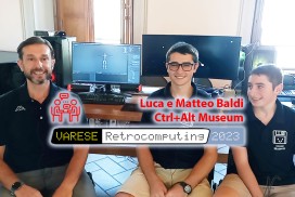 Varese Retrocomputing 2023, interview 2, article cover, Luca Baldi, Matteo Baldi
