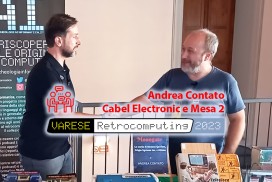 Varese Retrocomputing 2023, interview 4, article cover, Andrea Contato, Cabel Electronics of Curno (Bergamo), Mesaton Mesa 2