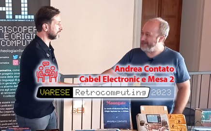 Varese Retrocomputing 2023, interview 4, article cover, Andrea Contato, Cabel Electronics of Curno (Bergamo), Mesaton Mesa 2