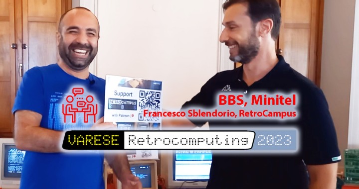 Varese Retrocomputing 2023, interview 6, article cover, Francesco Sblendorio, ValorosoIT