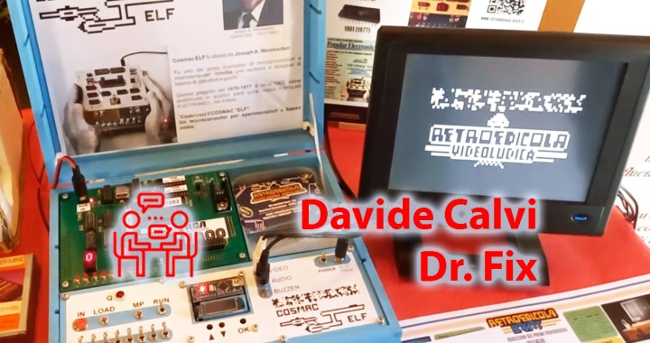 Varese Retrocomputing 2024, interview 7 Davide Dr Fix, Cosmac ELF, article cover