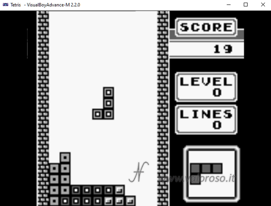 Visual Boy Adgance, Nintendo Game Boy emulator, PC Windows, Tetris, vintage game, 90s, 80s, retro gaming