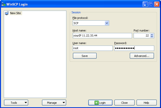 WinSCP, SSH, SCP, Linux, CentOS, browse folders, edit files, root access configuration, LAMP and mail server