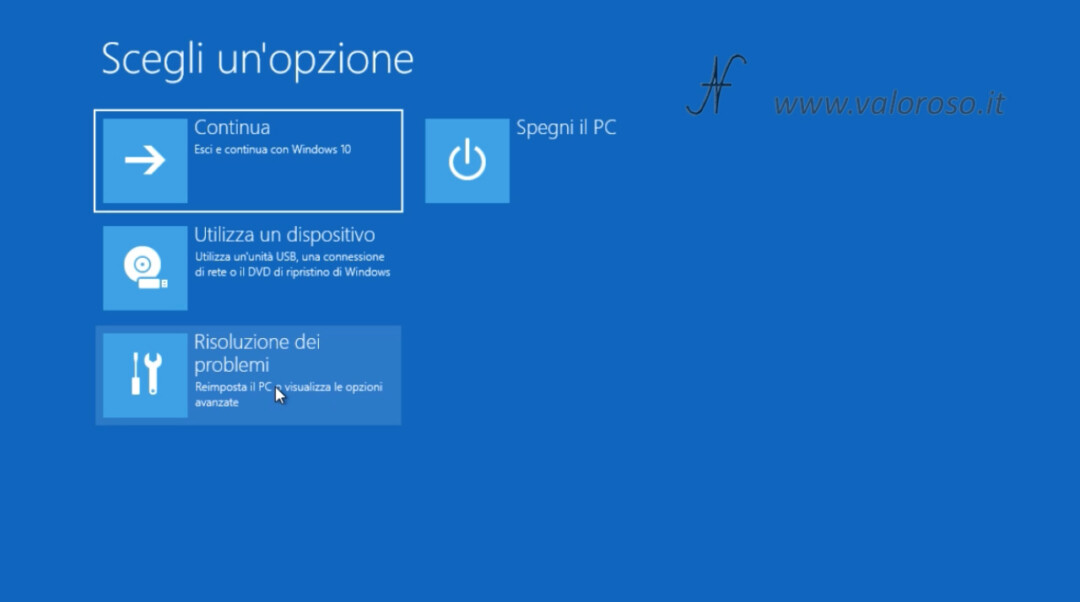 Windows 10 disabilitare controllo imposizione firma driver schermo blu, risoluzione dei problemi