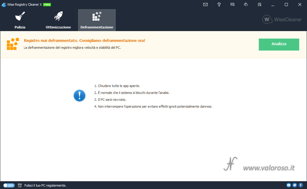 Wise Registry Cleaner, defragment registry, improve established speed pc computer, reduce registry size