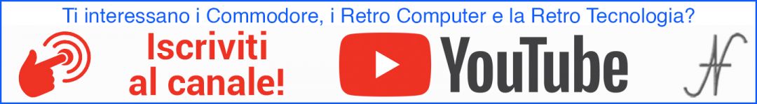 Iscriviti al canale YouTube: Valoroso-IT. Retro tecnologia, Commodore, impianti stereo vintage, retro computer, esperimenti e prove.
