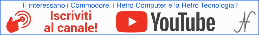 Subscribe to the YouTube channel: Valoroso-IT. Retro technology, Commodore, vintage stereos, retro computers, experiments and tests.